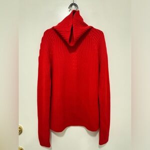 St John Ribbed turtleneck sweater. Size M